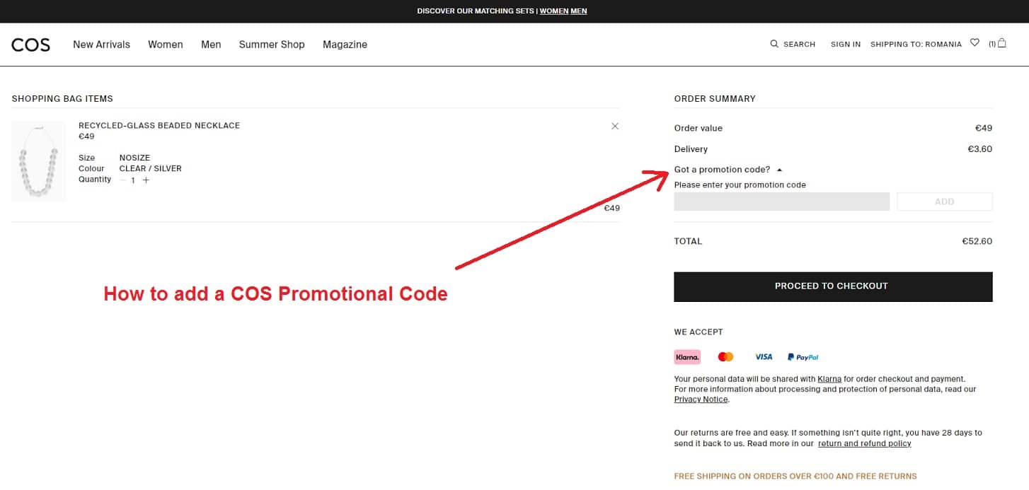 How to Use a COS Promotional Code- Step-by-Step