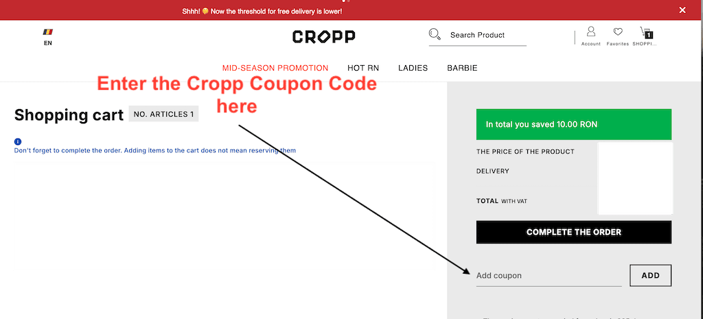 How to Use a Cropp Coupon Code – Step-by-Step