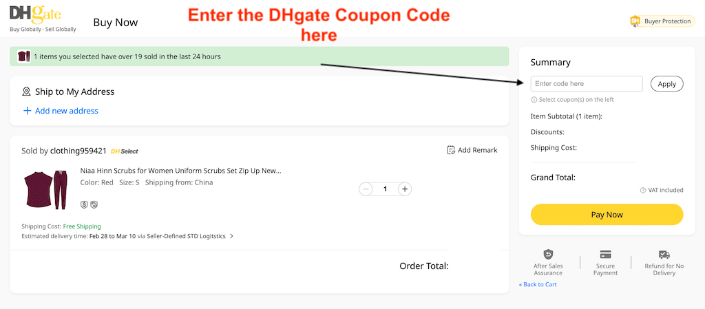 How to Use a DHGate Coupon Code