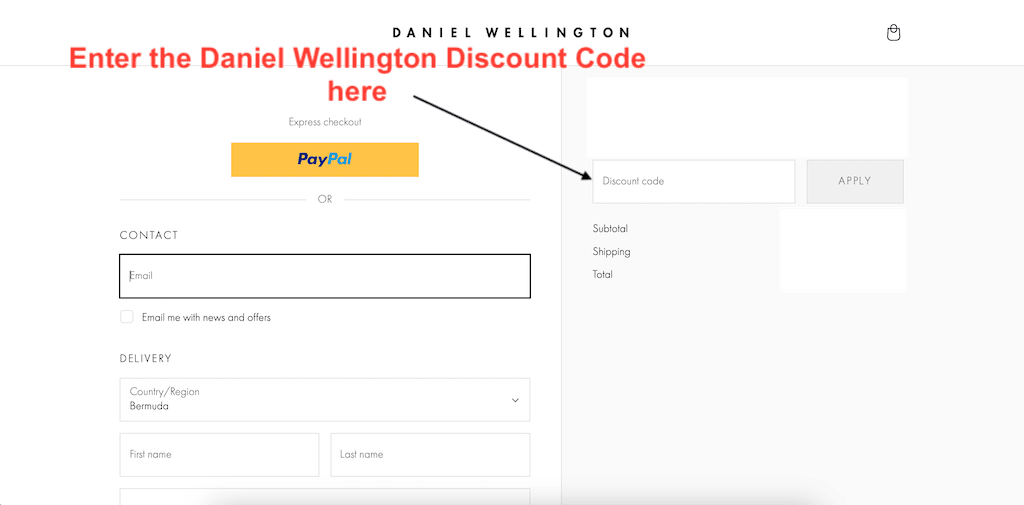 How to use a Daniel Wellington Discount Code