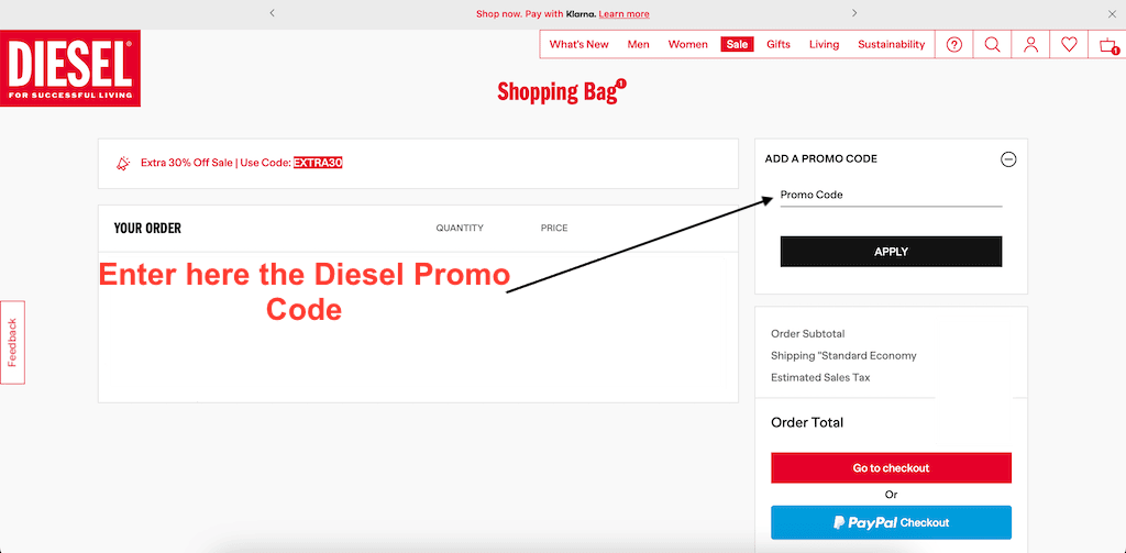 How to Use a Diesel Promo Code -Step-by-Step Guide