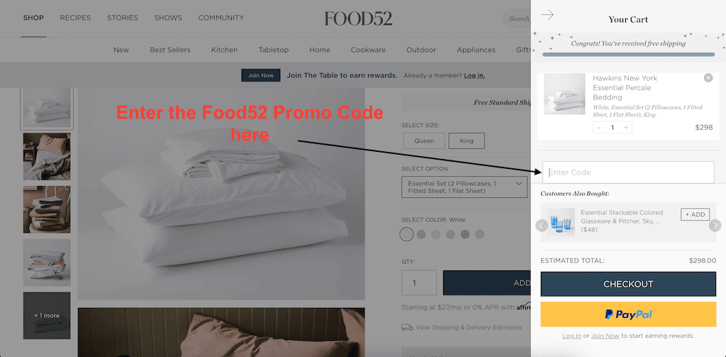 How to use a Food52 Promo Code