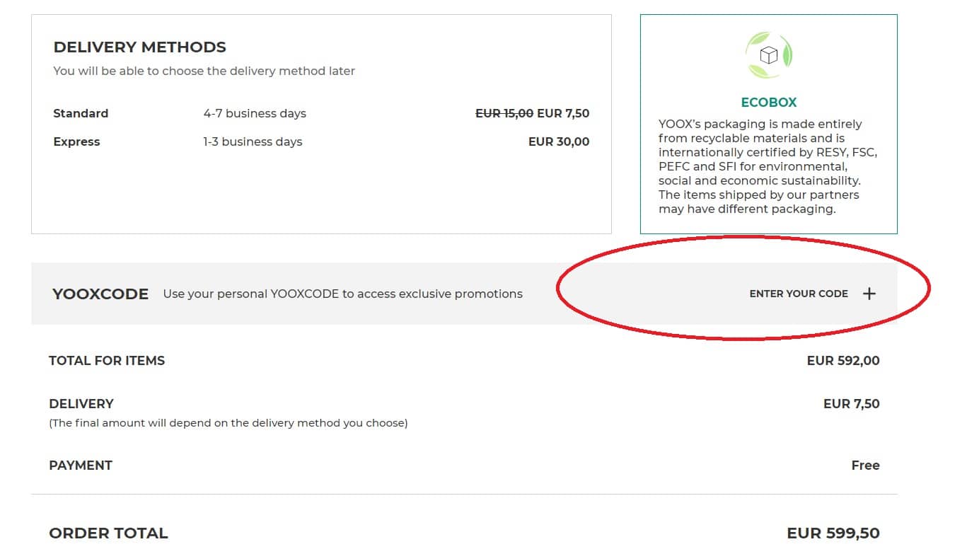 How to Add a YOOX Coupon Code- Step-by-Step